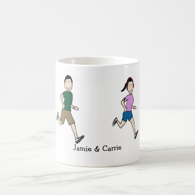 Pares corrientes - taza personalizada del dibujo (Centro)