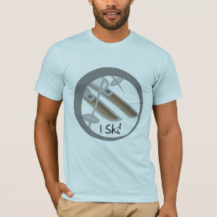 Pares de camisetas y de regalos del esquí de los
