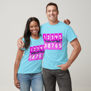 Pares de la camiseta de color TEN