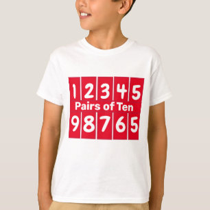 Pares de la camiseta de color TEN