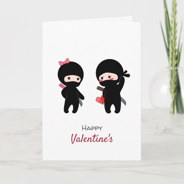 Pares de Ninja de la tarjeta del día de San (Anverso)