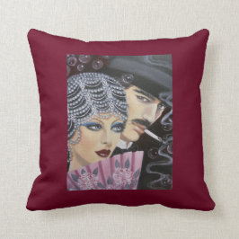 Pares del art déco, almohada de tiro
