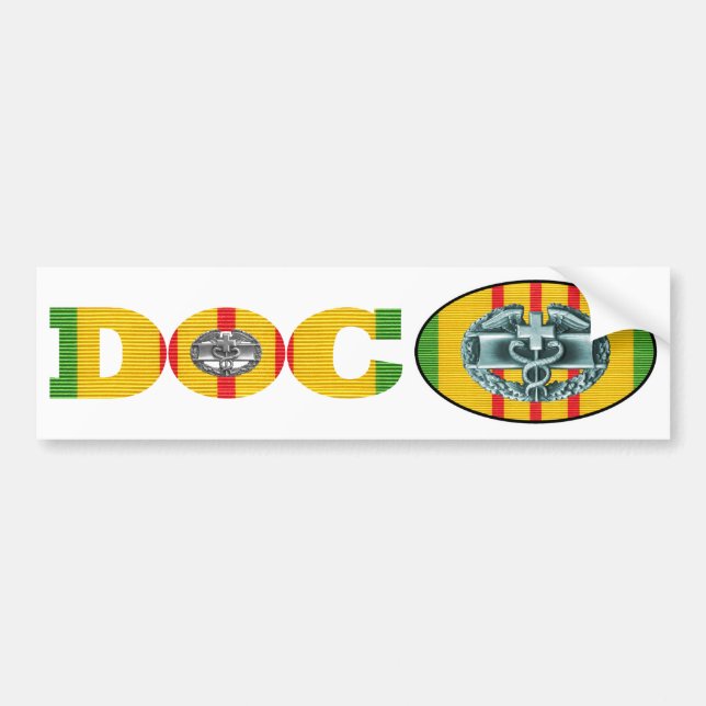 Pares del pegatina del médico doc. del combate de (Frente)