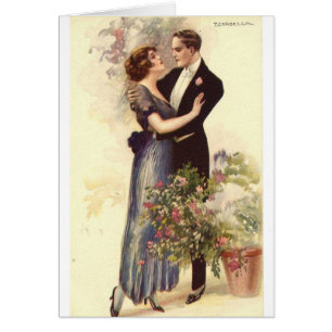 Pares del vintage - un abrazo cariñoso,