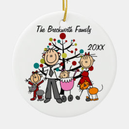 Pares, dos chicas, ornamento del día de fiesta de