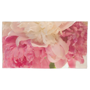 Pares florales rosados de fundas de almohada,