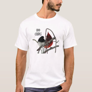 Pares impares - pájaros en la camiseta de Bush