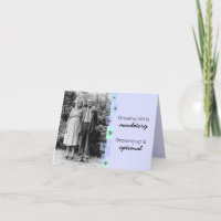 Pares mayores del vintage que crecen la tarjeta de