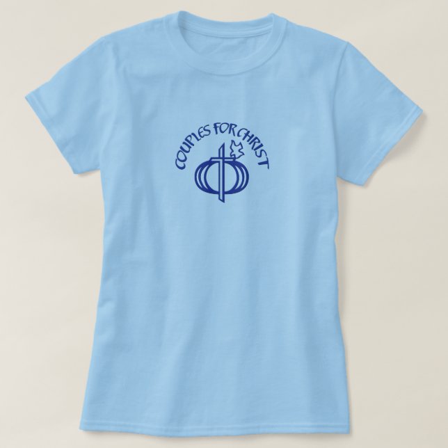 Pares para la camiseta de las mujeres de Cristo (Diseño del anverso)