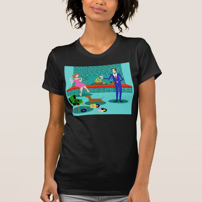 Pares retros con la camiseta del perro (Anverso)