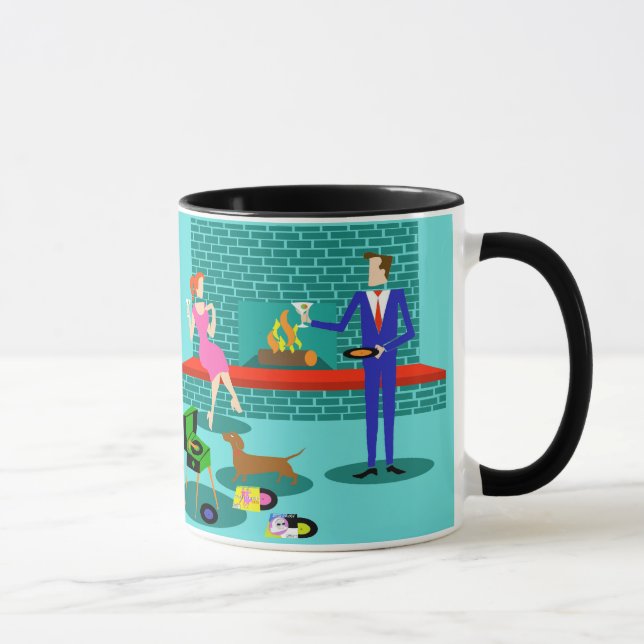 Pares retros con la taza del perro (Derecha)