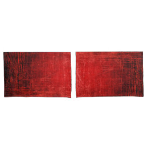 ¡Pares rojos hermosos de fundas de almohada!