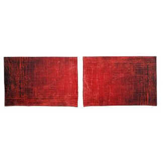¡Pares rojos hermosos de fundas de almohada!