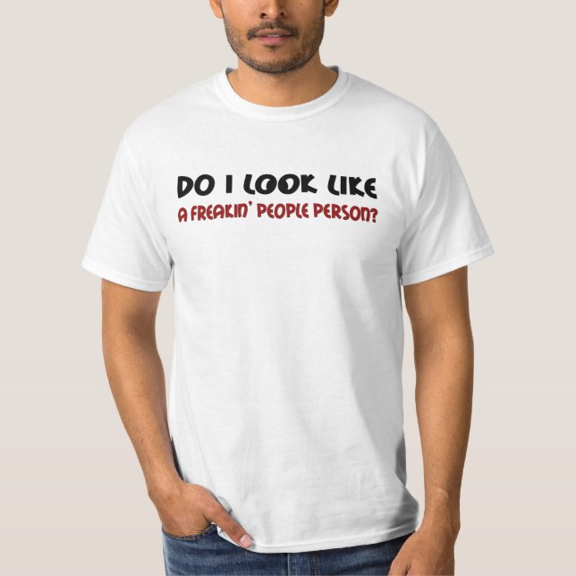 ¿Parezco una camiseta de una persona? (Anverso)