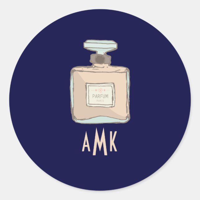 Parfum Botella Ilustracion Sello para sobres (Anverso)