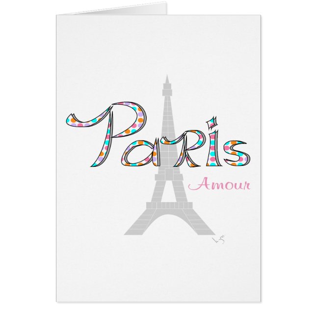 PARIS Amour con Torre Eiffel (Frente)