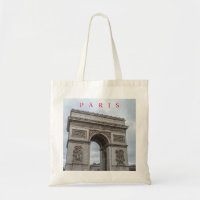 Paris Arc de Triomphe vista la bolsa de toques