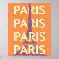París, arte de viajes, arte de viajes retro, Naran