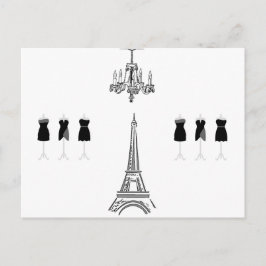 Paris City Fashion Torre Eiffel Postales Francesas