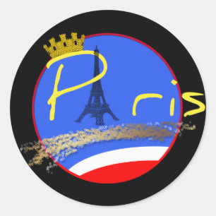 París con la Corona de la Ciudad - Pegatinas