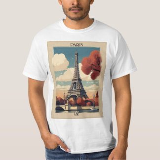 París de la época: Una camiseta de recuerdo clásic