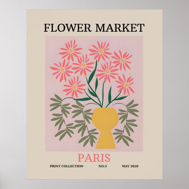 Paris del mercado de flores plantas de arte botáni (Frente)