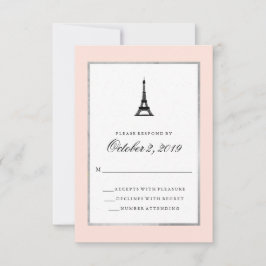Paris Elegance Rubor Plata rosa y Negro RSVP
