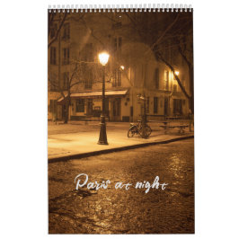 París en el calendario nocturno