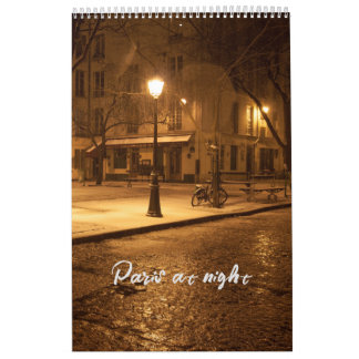 París en el calendario nocturno