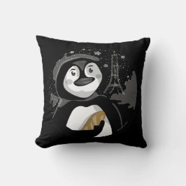 París en el Cojín decorativo Pingüino nocturno