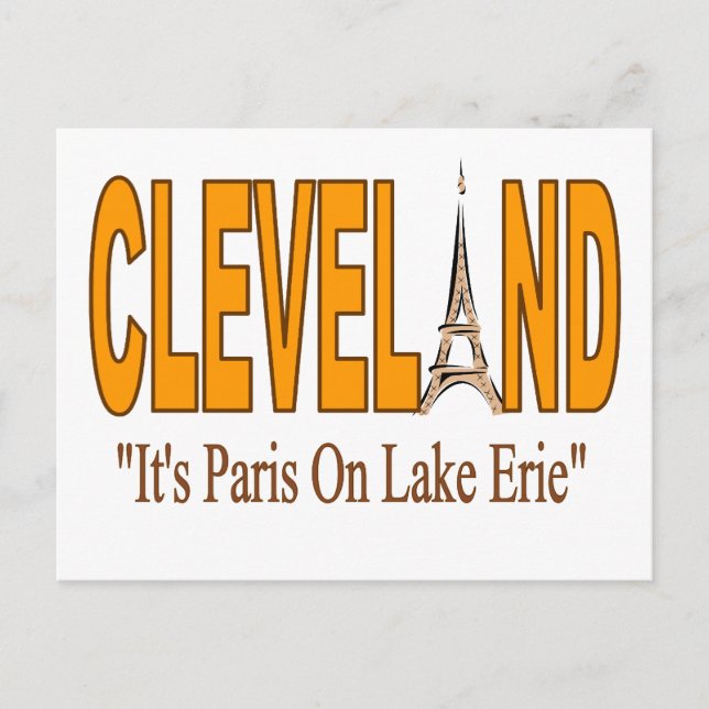 París en la postal del lago Erie (Anverso)