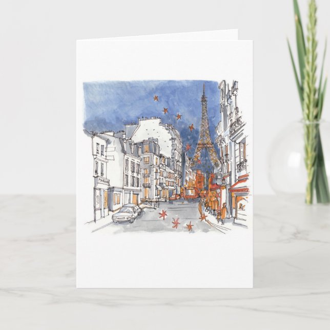 París en la temporada de navidad (Anverso)