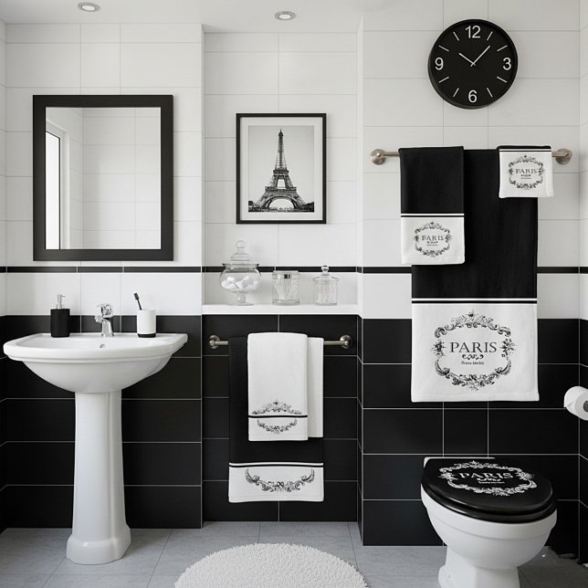 Paris flower market bath towel set (Subido por el creador)