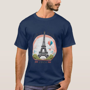 París Francia 2024 Camisetas masculinas, París Fra