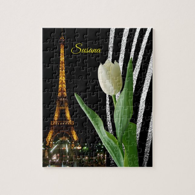 París Francia: El rompecabezas decorativo (Vertical)