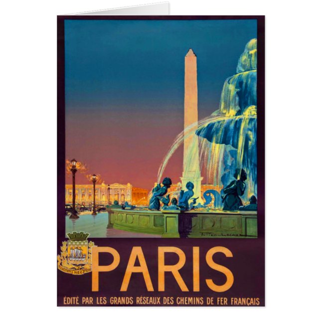 París Francia Fuente Obelisk (Frente)