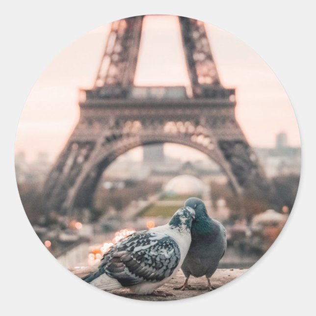 París, Francia pegatinas (Anverso)