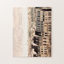 Paris Francia Rooftops | Rompecabezas de Jigsaw