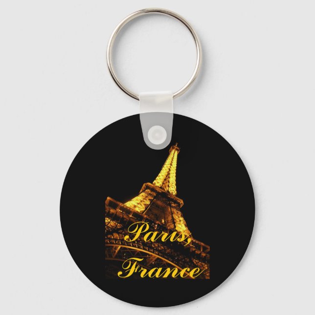 París, Francia, Torre Eiffel, Llavero (Anverso)