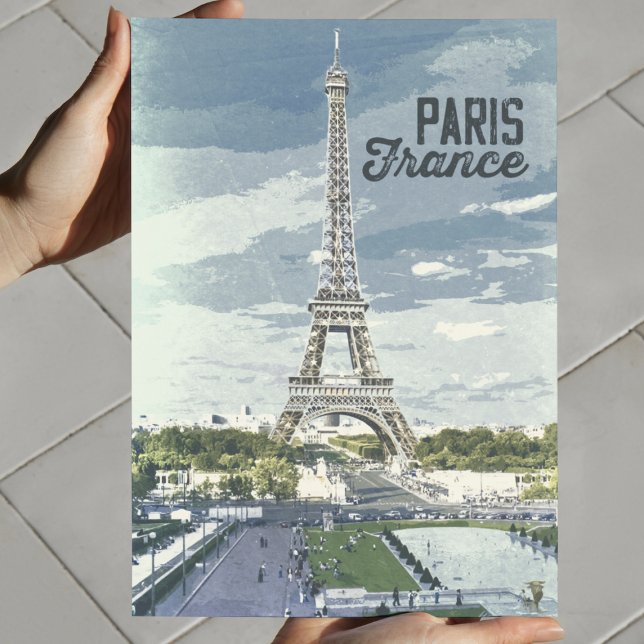 París Francia Viaje Mundial Viaje Arte Retro (Subido por el creador)