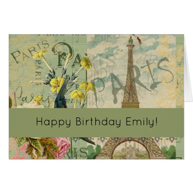 París Francia Viaje Viaje Viejo Pintura de Arte An (Anverso (Horizontal))