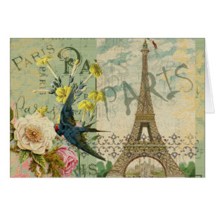 París Francia Viaje Viaje Viejo Pintura de Arte An