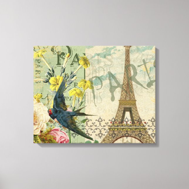 París Francia Viaje Viaje Viejo Pintura de Arte An (Anverso)