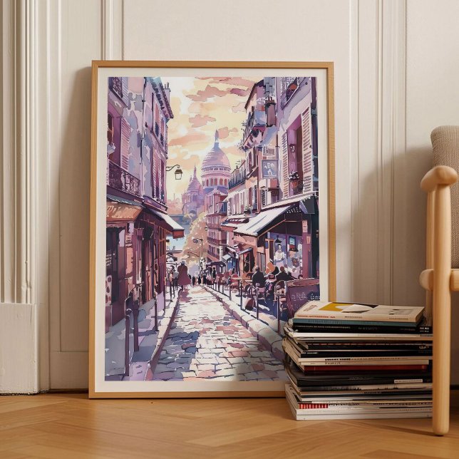París Impresión París Ilustración Montmartre Impre (Subido por el creador)