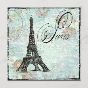 París La Tour Eiffel Torre Eiffel Invitación