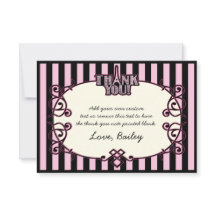 París, las rayas rosadas le agradece las tarjetas