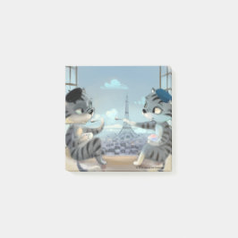 París por día Notas 3" x 3"