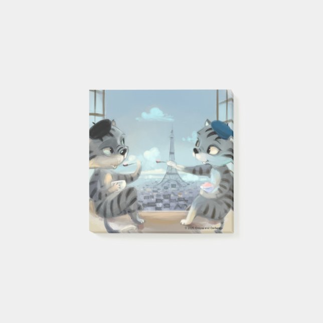 París por día Notas 3" x 3" (Anverso)