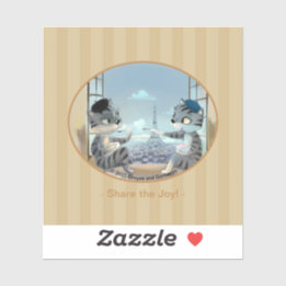 París por Día Pegatina Vinil - Alegría (varios tam