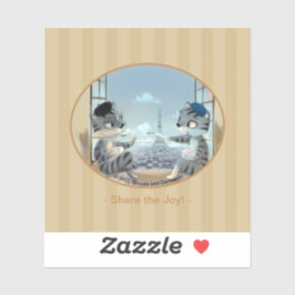 París por Día Pegatina Vinil - Alegría (varios tam